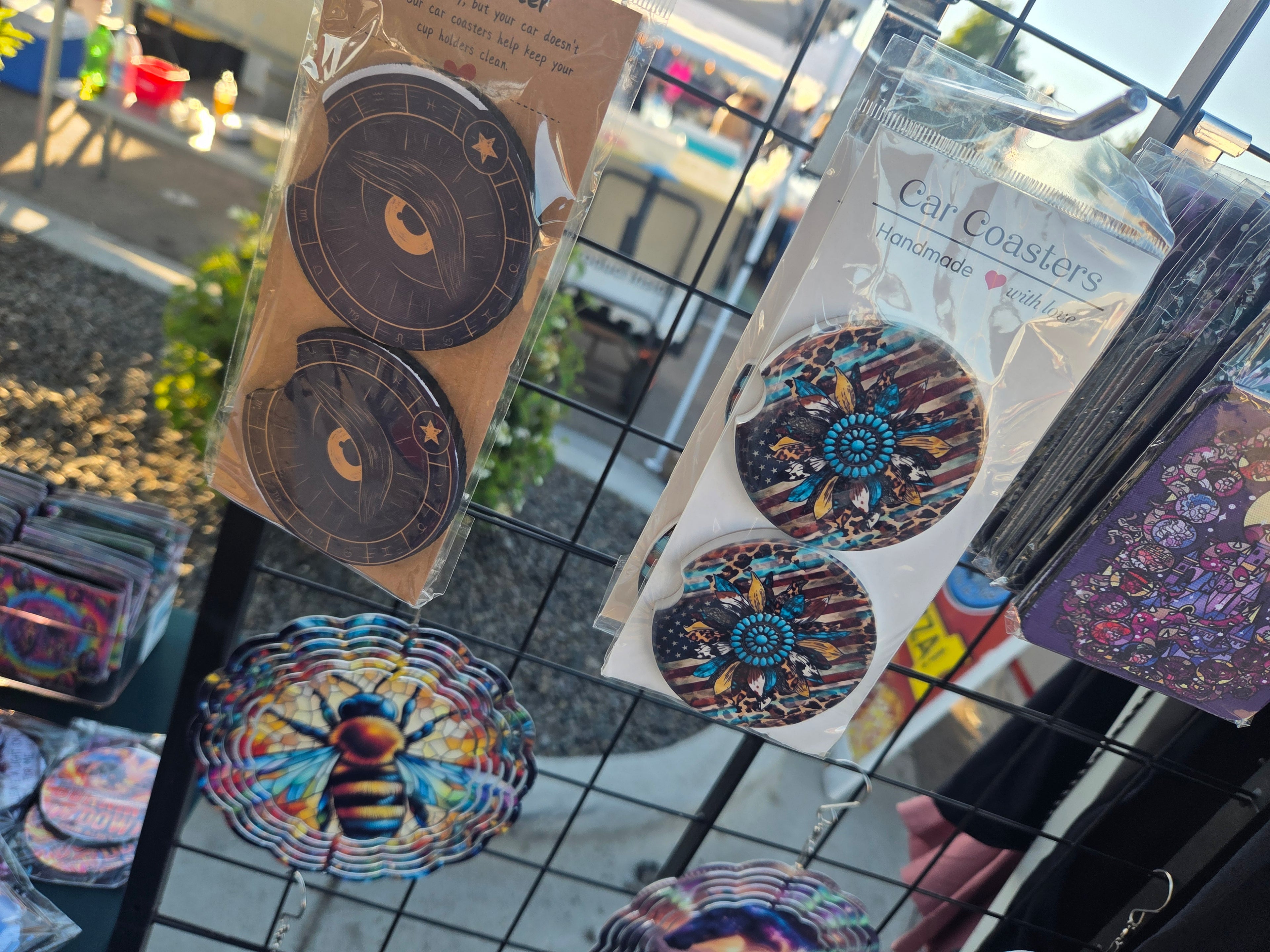 Handcrafted car coasters