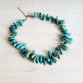 Chunky Genuine Natural Turquoise Beaded Collar Necklace 245b