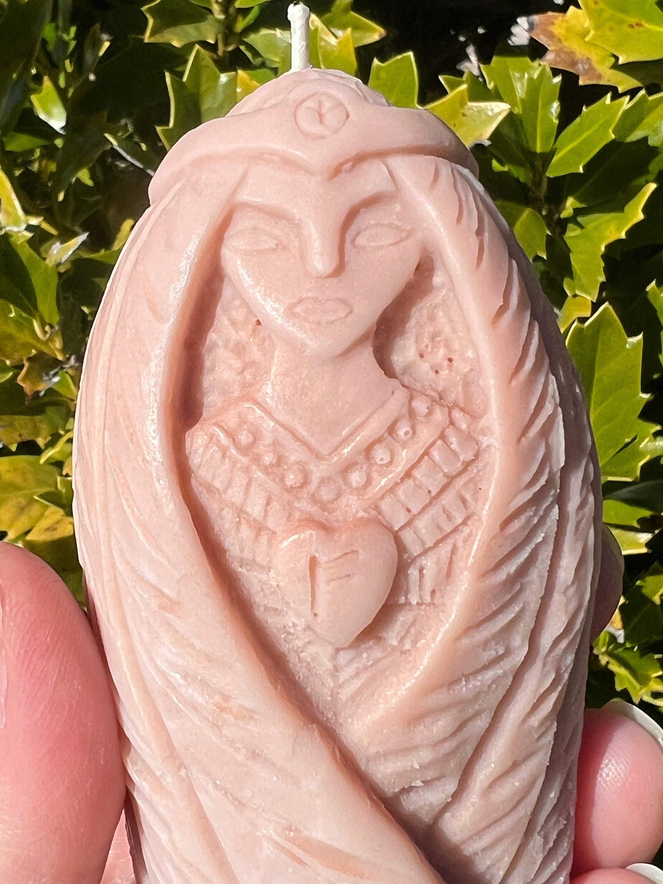SPECIAL EDITION Freya Candle | Freyja Seidr Magic Fehu Runic Offering Ritual Figure Norse Viking Goddess Witchcraft Altar Spell Deity Statue