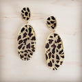 **Gold Leopard Dangle Earrings  219ce