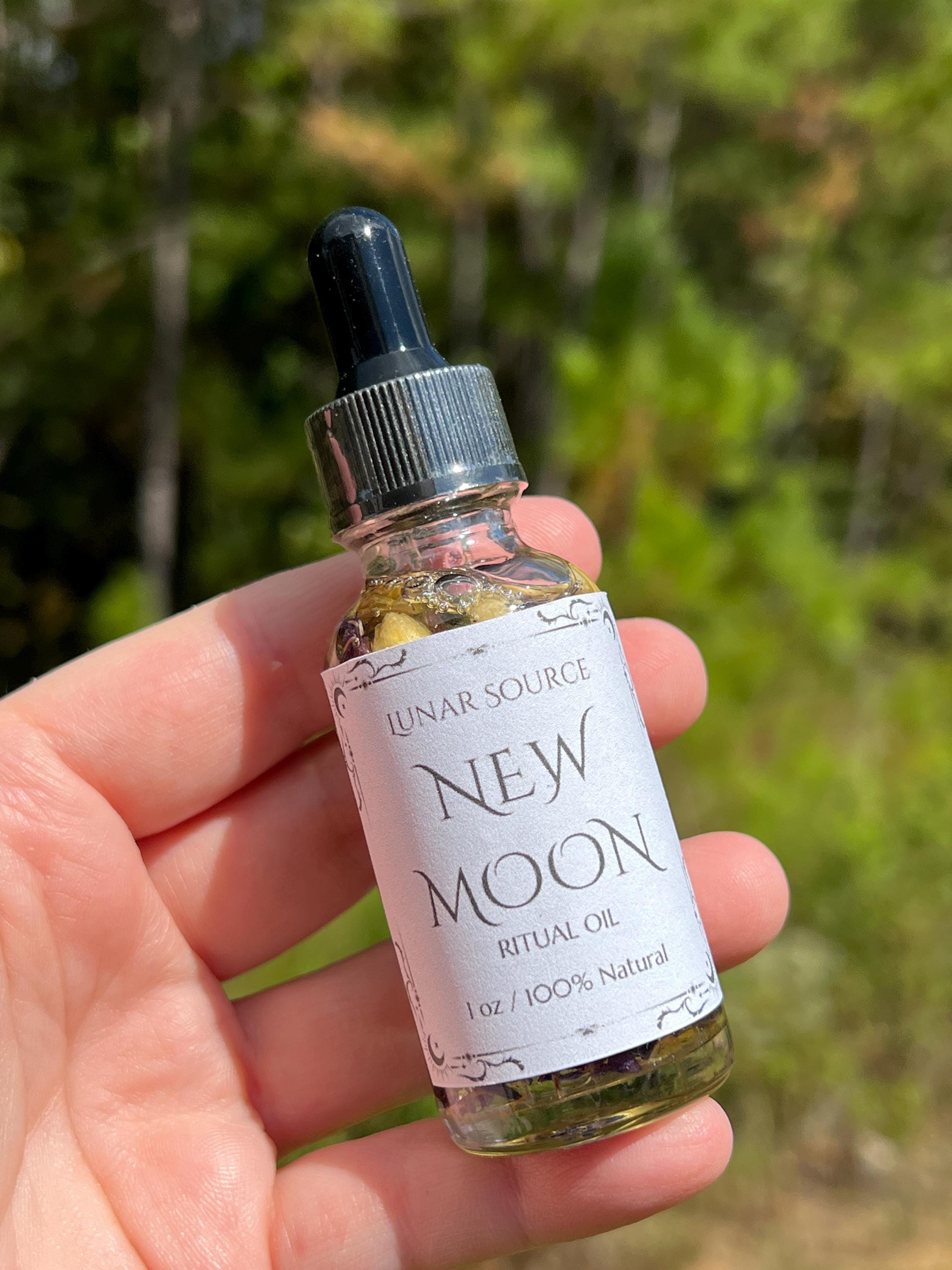 Moon Magick Ritual Oils | New Dark Moon Beginnings Manifestation | Full Moon Release | Witchcraft Spell Oil Candle Lunar Luna Body Perfume