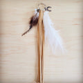 Boho Western Leather Boot Bling Bone Suede w/ Horseshoe 500s