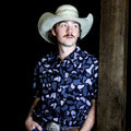 Limited Edition “Old School Black Camo WT” Pearl Snap Shirt | Western Hunting Button-Up | Westrek