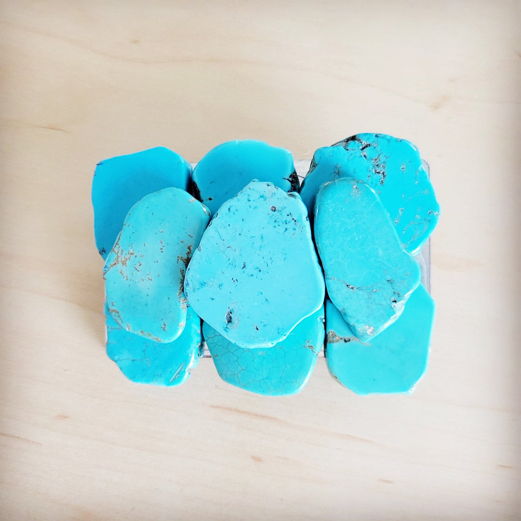 Medium Turquoise Slab Belt Buckle 901a