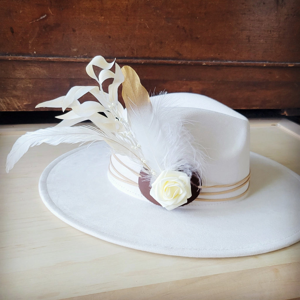 Boho Western Wedding Floral Bridesmaid Hat Band Only 984u