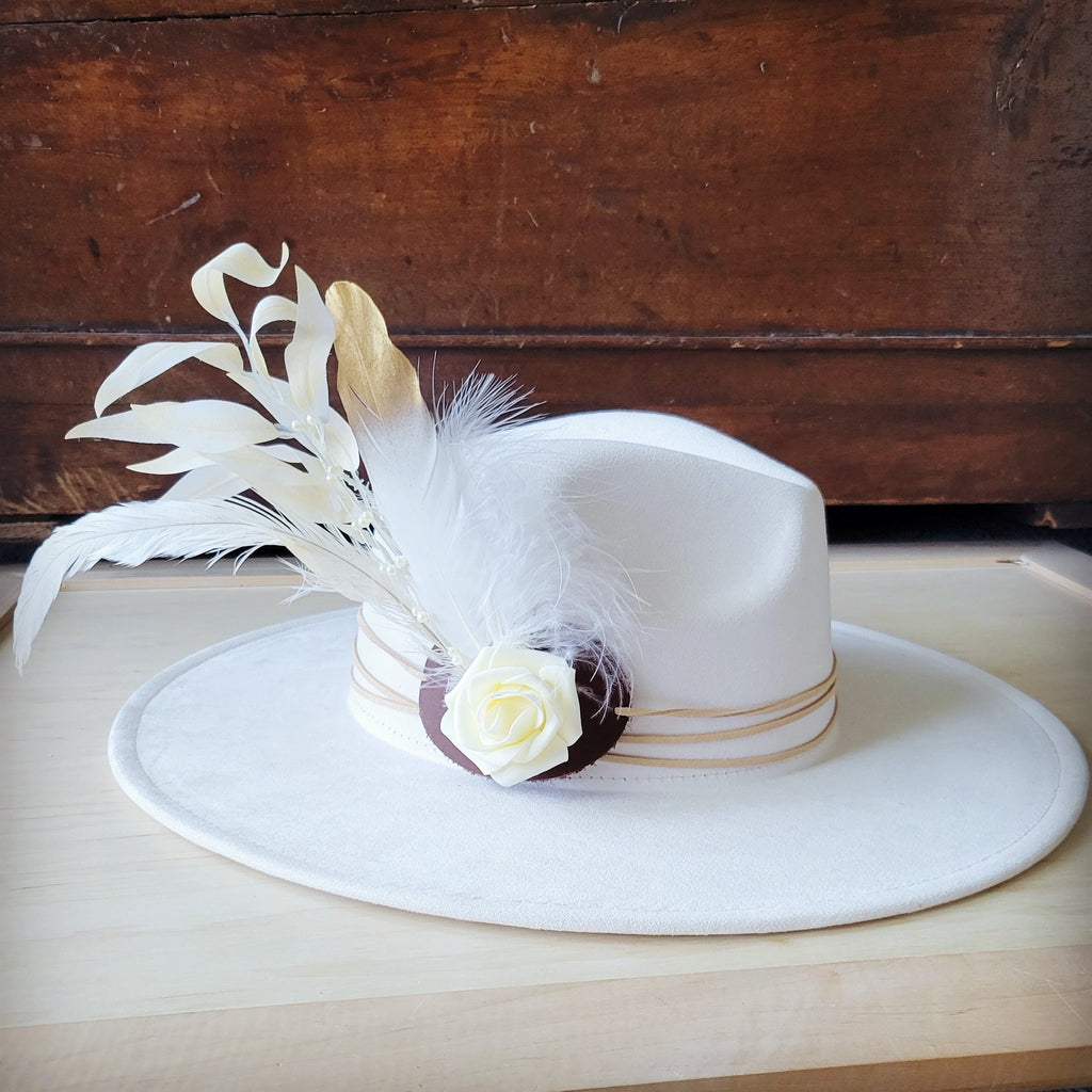 Boho Western Wedding Floral Bridesmaid Hat Band Only 984u