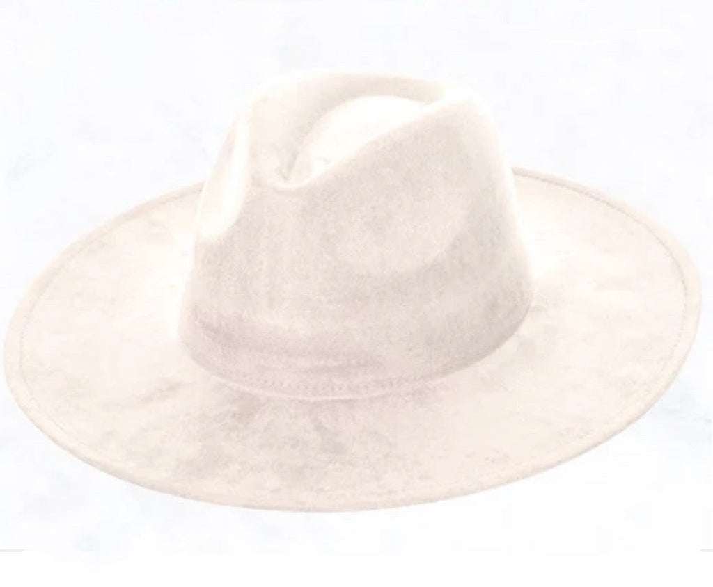 Brown Leather Hat Band w/ Turquoise Slab + Choice of Boho Hat