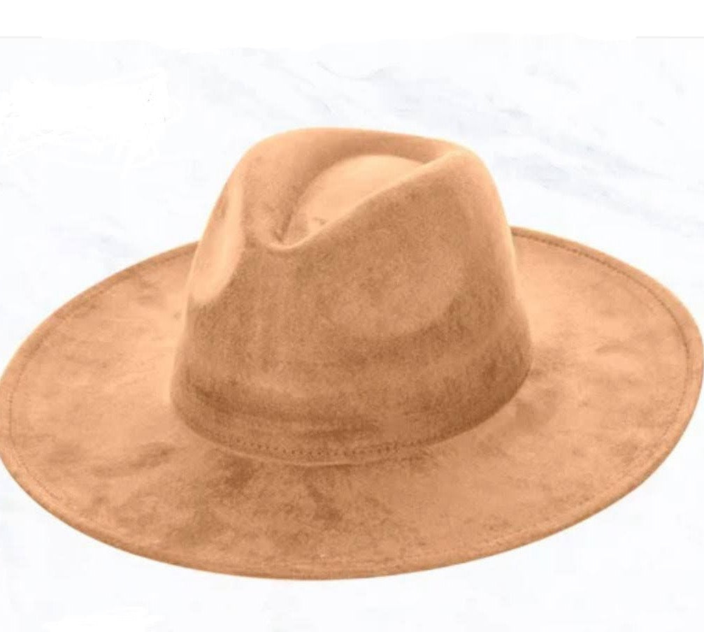 Blue Navajo Turquoise Slab Leather Band + Choice of Boho Hat 985p