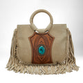 Loyal West SEDONA TASSLE BAG IN SUEDE LEATHER