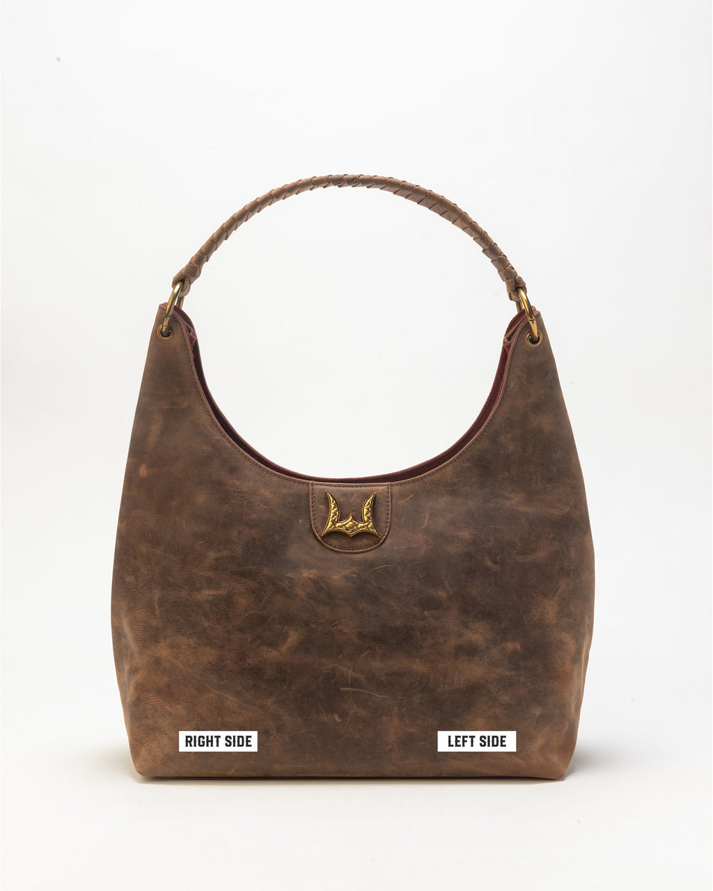 Lw Large Purse In Brunette Leather