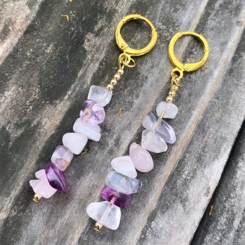 Crystal Crescent Moon Earrings