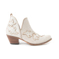 Twin Forks Booties In Crackle White