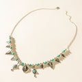Myra Feather Song Necklace in Nomad Blue