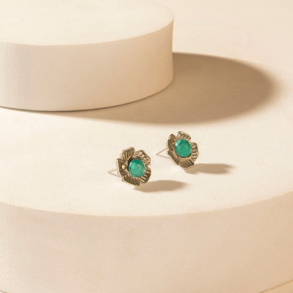 Myra Moonbeam Earrings Set in Silver Shine