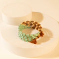 Myra Chaparral Sky Bead Bracelet in Blue Sage