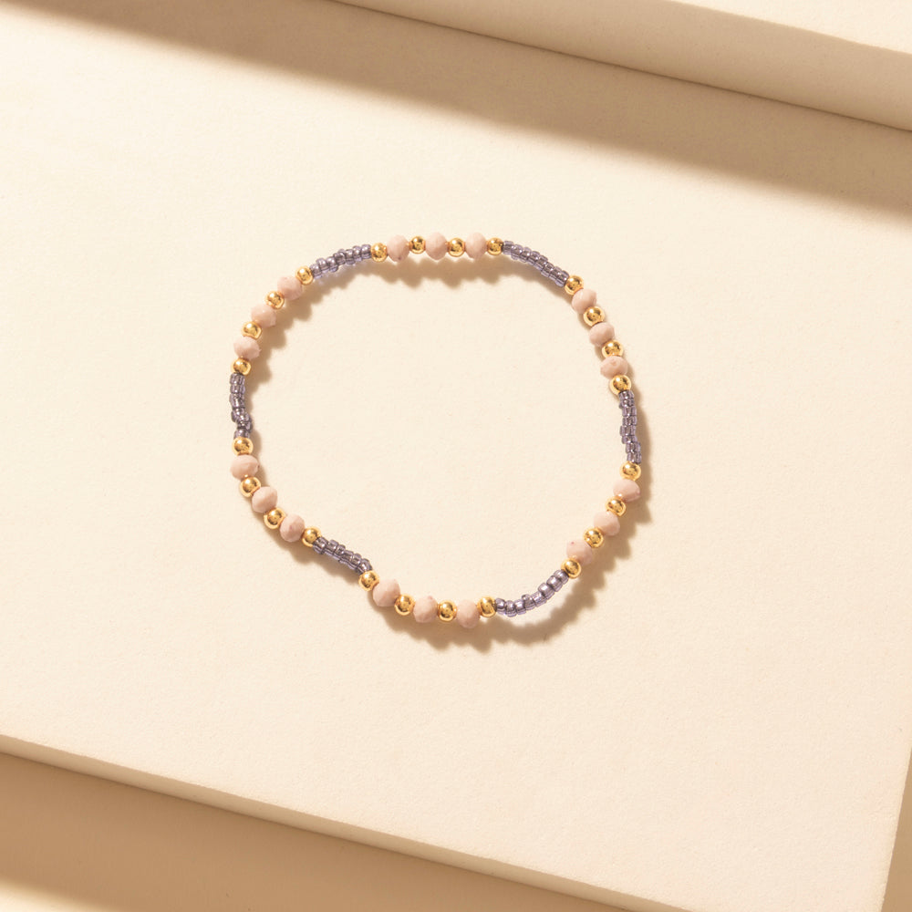 Myra Amethyst Trail Stack Bracelet in Desert Orchid