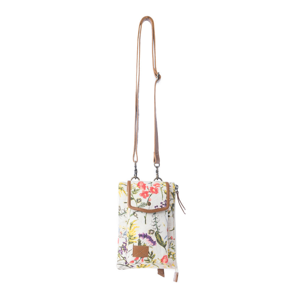Myra FloralÃ©a Crossbody Bag with Phone Compartment in Orchid Glow