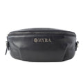 Myra Blackthorn Range Leather Fanny Pack in Sailor Black