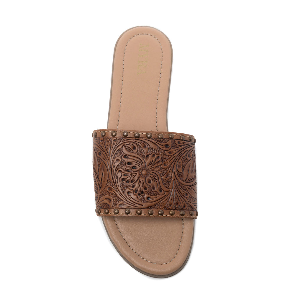 Ellie Hand-Tooled Sandals