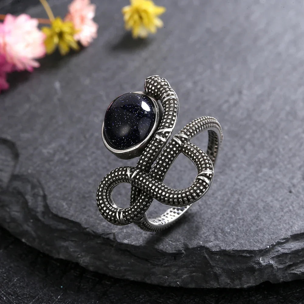 Crystal Snake Rings