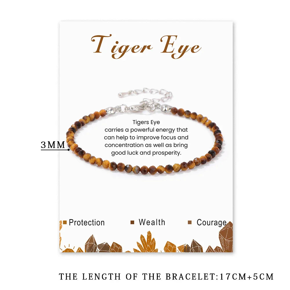 Faceted Gemstone Bead Bracelets