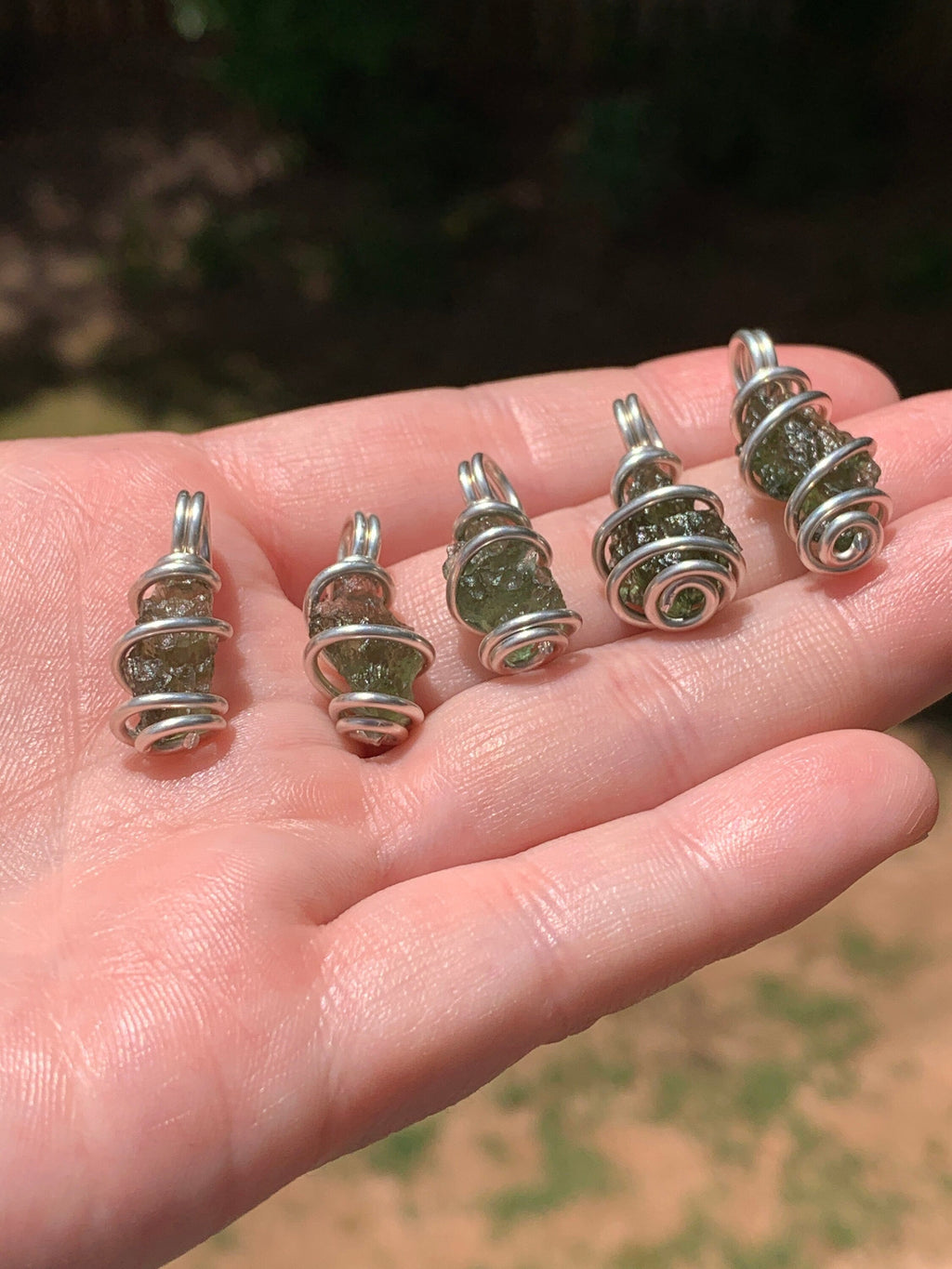 Moldavite Pendant | Genuine Natural Raw Meteorite Tektite | Synergy 12 | Moldavite Jewelry | Moldavite Necklace The Stone of Transformation