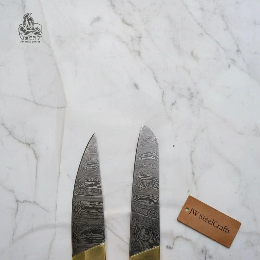 Custom made Chef Knives Set with Wood handle
