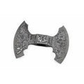 Custom Handmade Damascus Steel Double Headed Blank Axe Head – Functional Viking Tomahawk Blank for Custom Handle Builds | JW SteelCrafts