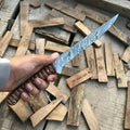 Handmade Damascus Fish Fillet Knife – Flexible Full Tang with Rosewood Handle